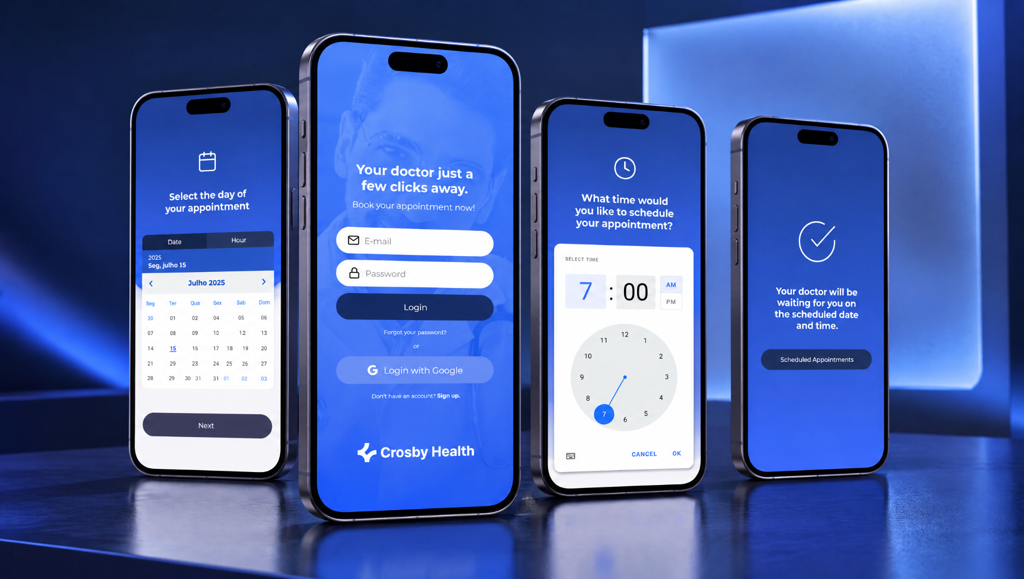 Crossby Health — Product · Aplicativo